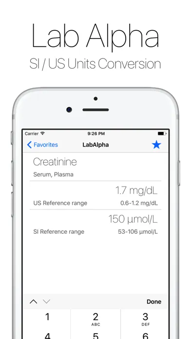 Capturas de tela do Lab Alpha: Medical Converter
