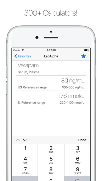 Capturas de tela do Lab Alpha: Medical Converter