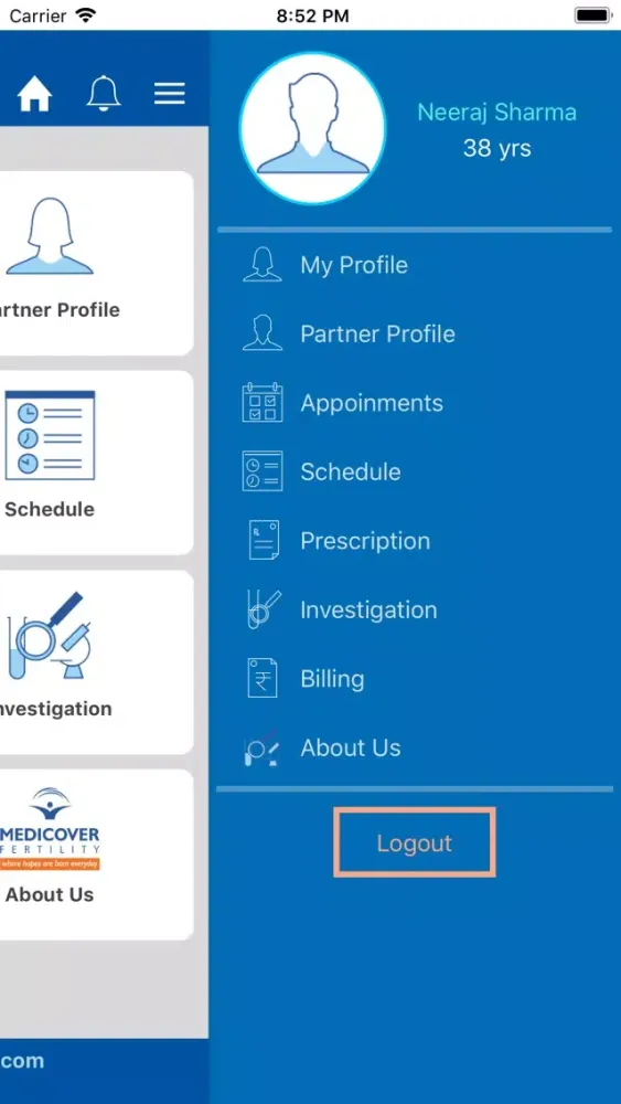 Скриншоты Medicover Patient App