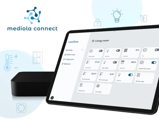 Скриншоты mediola connect iPad 