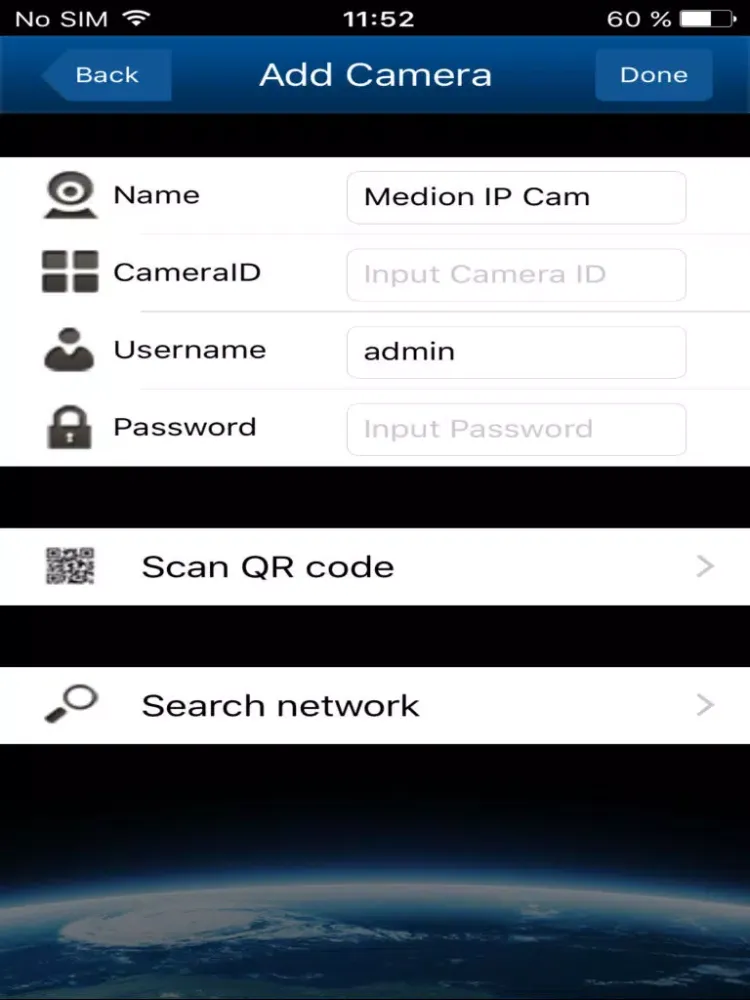 Tangkapan skrin MEDION LifeViewer 2 iPad 