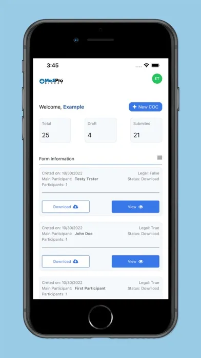 MediproDirect COC App স্ক্রিনশট