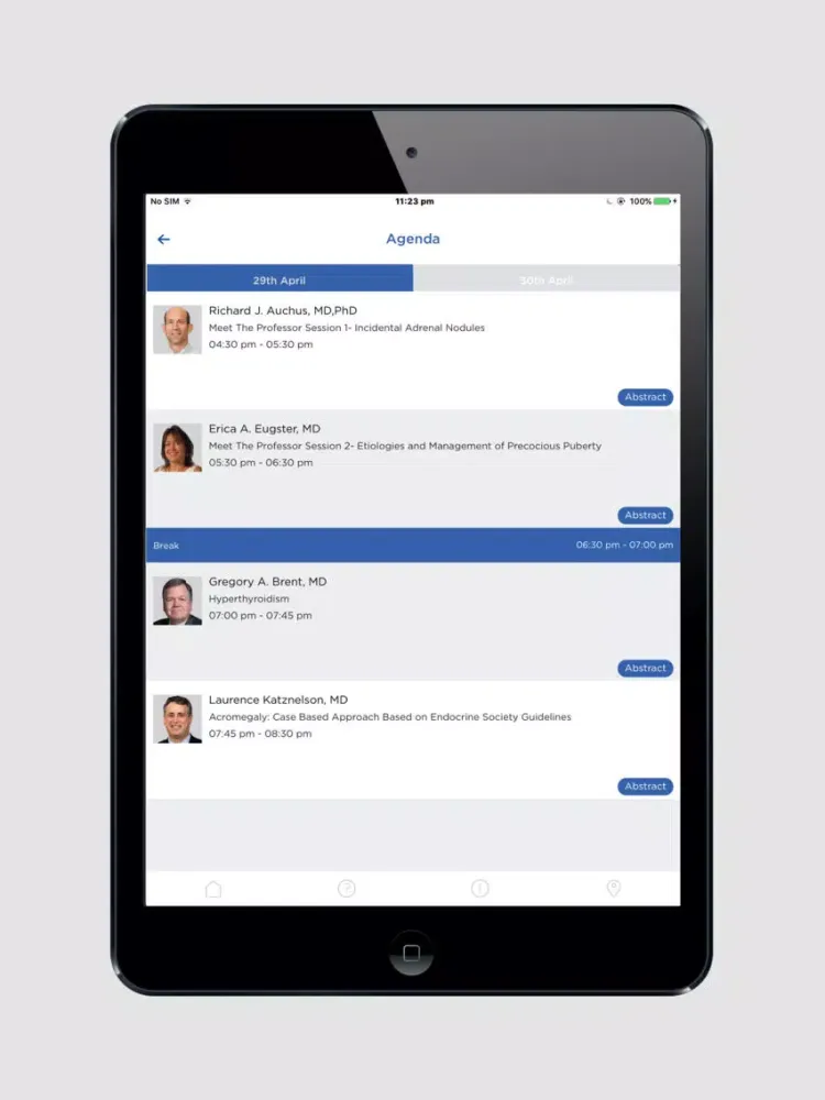 Endocrine Summit iPad  स्क्रीनशॉट
