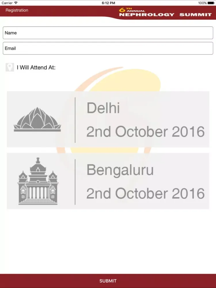 Nephrology Summit India 2016 iPad  سکرین شاٹس