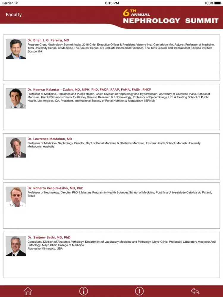 Nephrology Summit India 2016 iPad  سکرین شاٹس