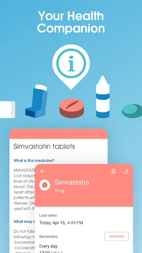 Capturas de pantalla de Medisafe Pill & Med Reminder