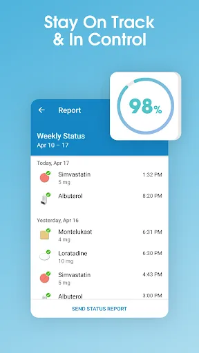 Capturas de pantalla de Medisafe Pill & Med Reminder