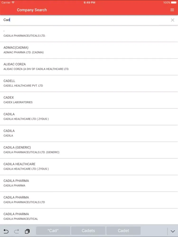 MedPocket Surat iPad  Screenshots