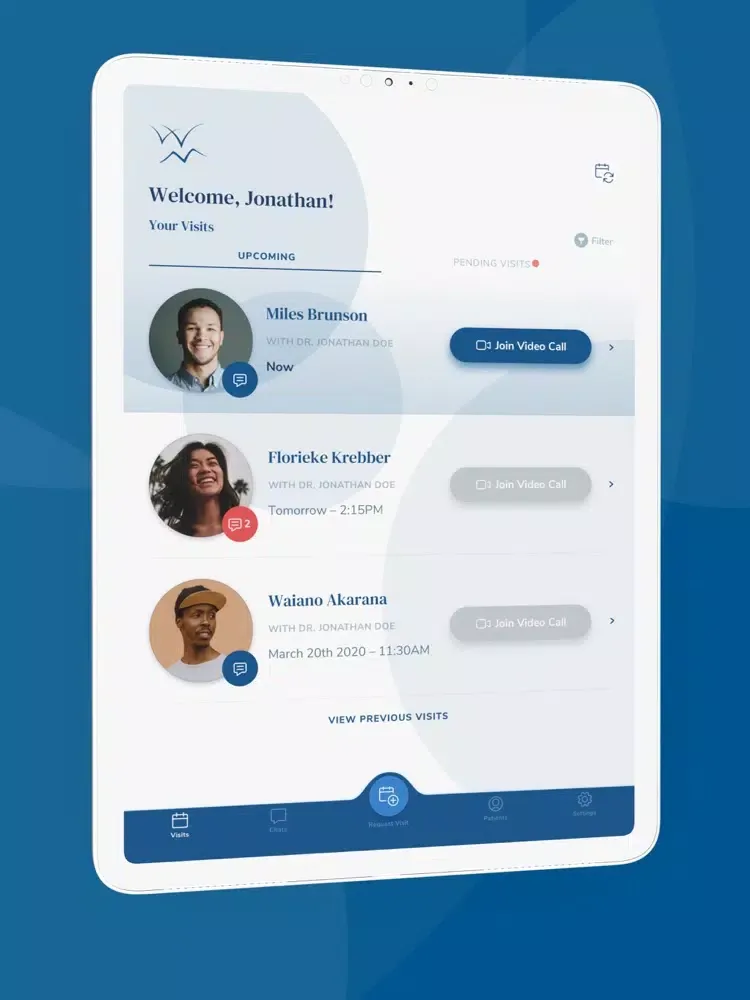 Скриншоты Westmed Provider iPad 