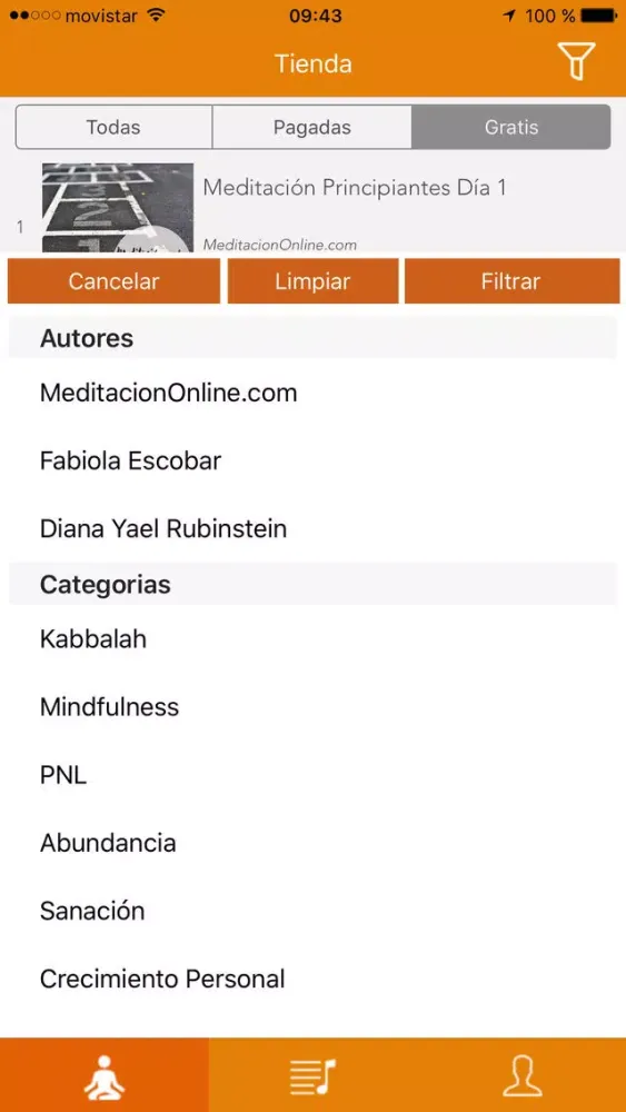 Screenshot di Meditación Online y Guiada