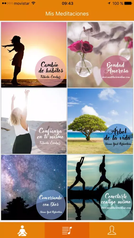 Screenshot di Meditación Online y Guiada