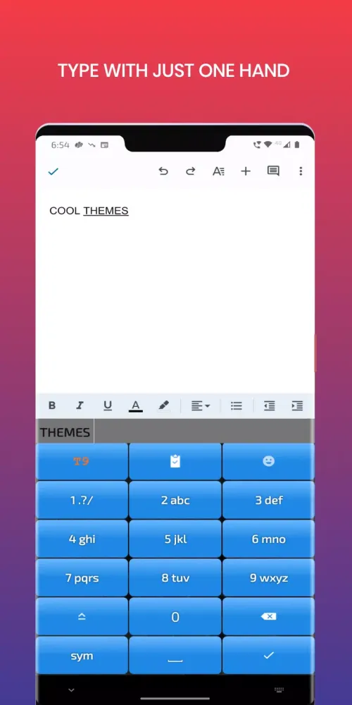 Old T9 Keyboard Screenshots