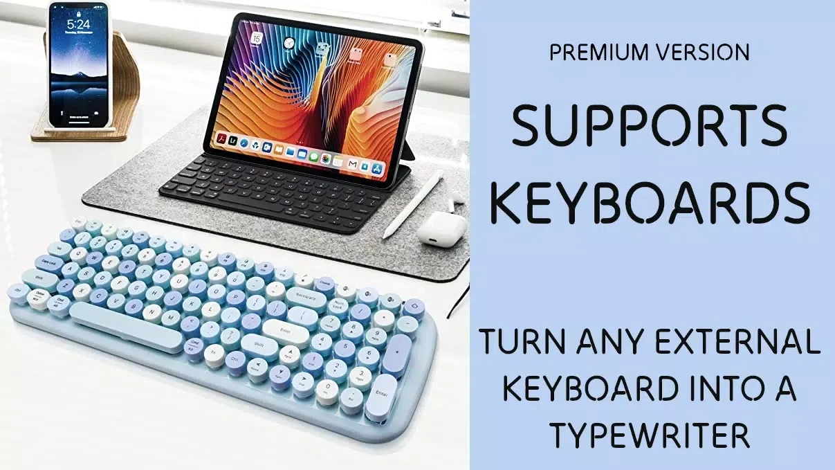 Скриншоты Typewriter Sound Keyboard