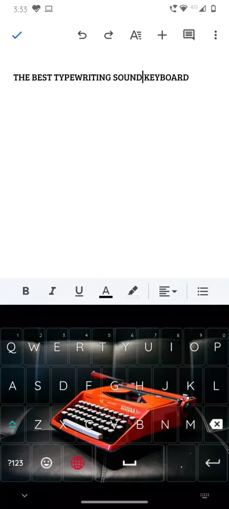 Скриншоты Typewriter Sound Keyboard