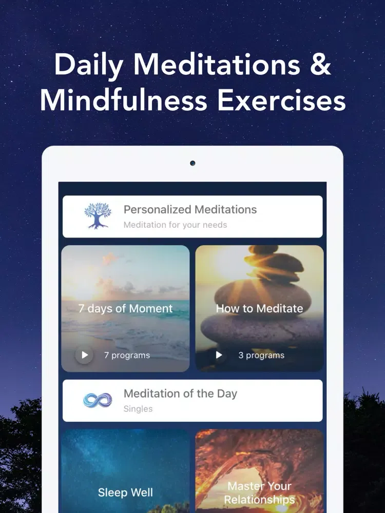 Tangkapan skrin Moment Meditation & Deep Sleep iPad 