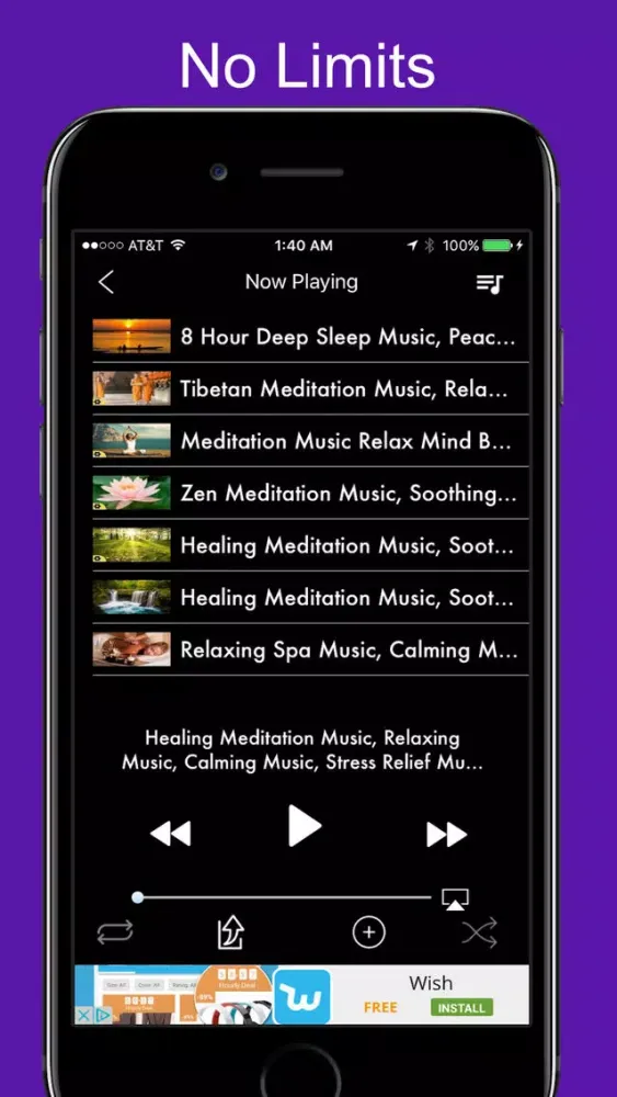 Screenshot di Meditation Music Playlist