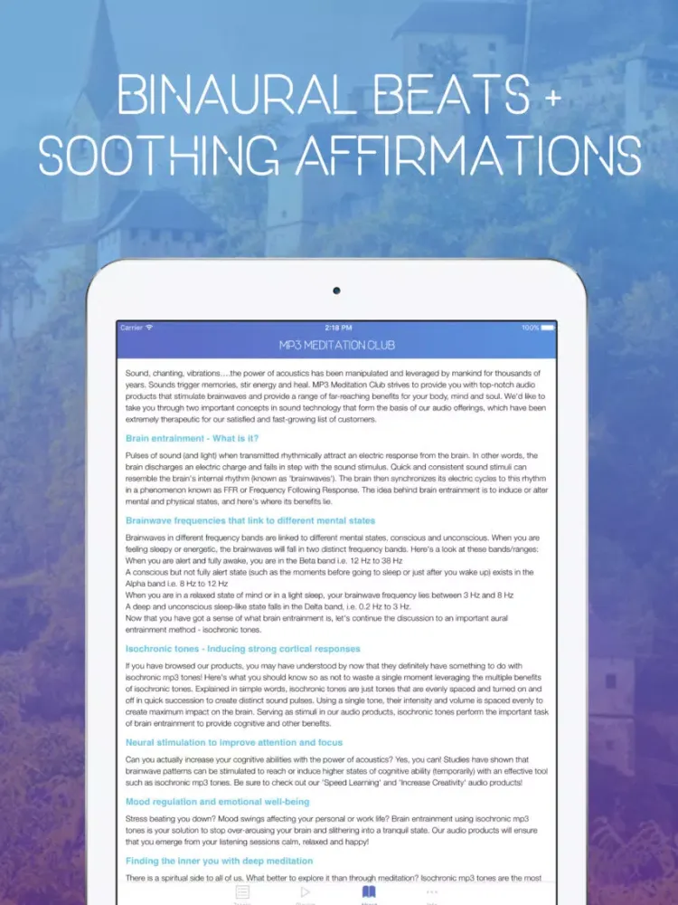ภาพหน้าจอของ Mindfulness & Meditation App iPad 