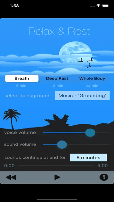 Relax & Rest Guided Meditation سکرین شاٹس