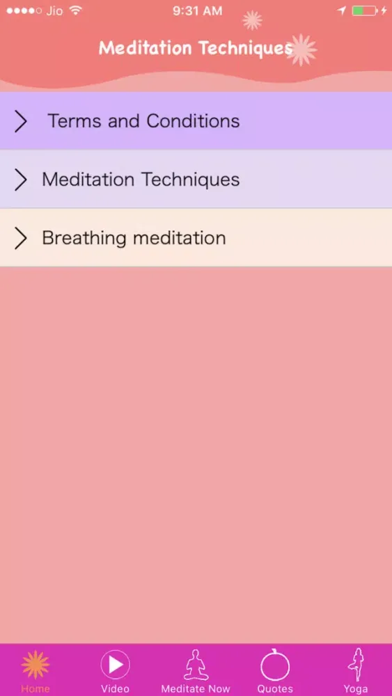 Ảnh chụp màn hình của Meditation Techniques