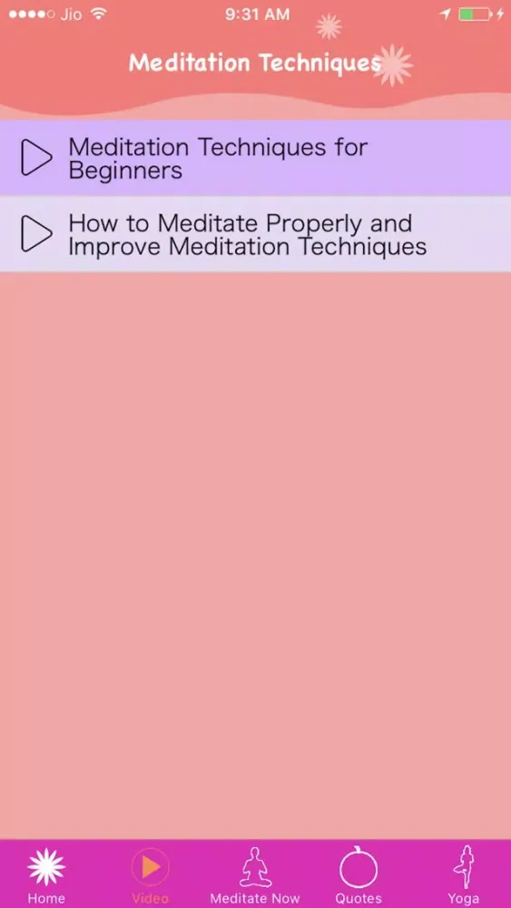 Ảnh chụp màn hình của Meditation Techniques