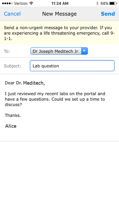 Zrzuty ekranu MEDITECH MHealth