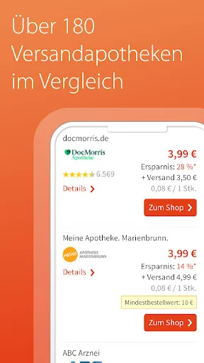 medizinfuchs - Preisvergleich Screenshots