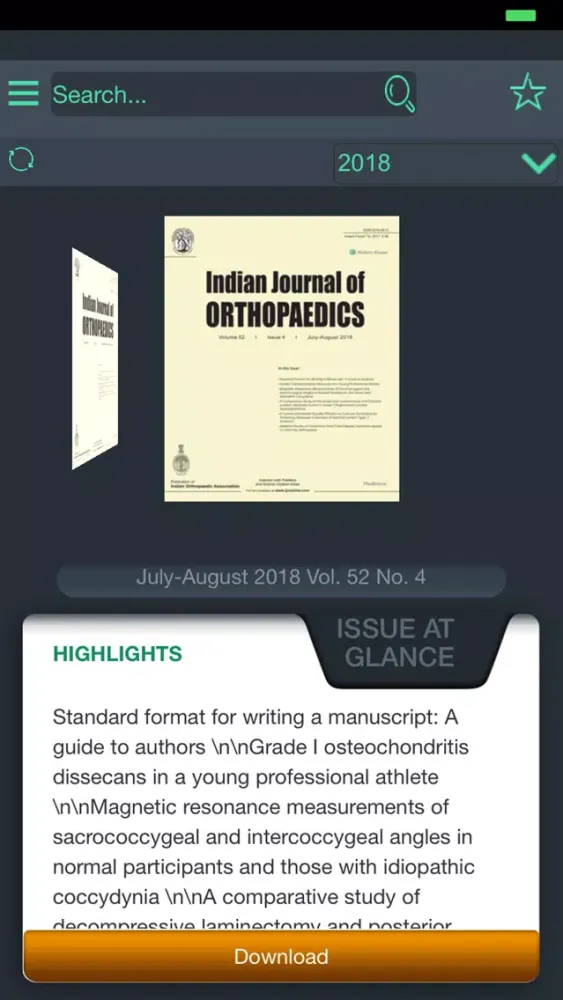 Indian J of Orthopaedics Screenshots