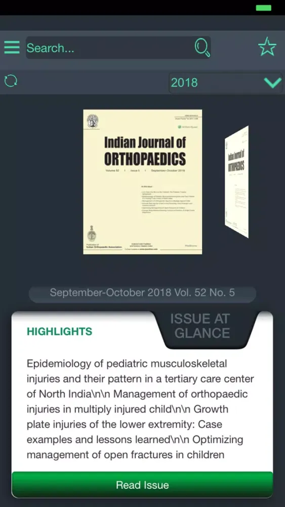 Indian J of Orthopaedics Screenshots