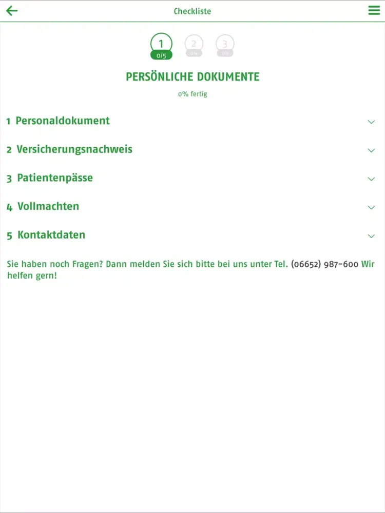 ภาพหน้าจอของ Helios Hünfeld Kliniken App iPad 