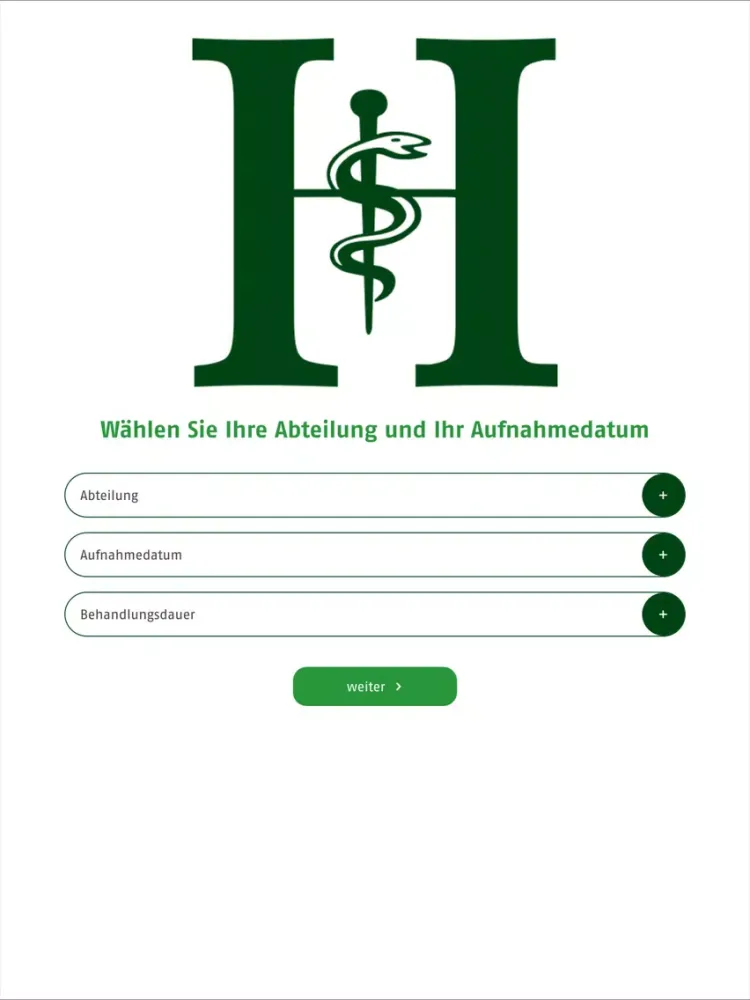 ภาพหน้าจอของ Helios Hünfeld Kliniken App iPad 
