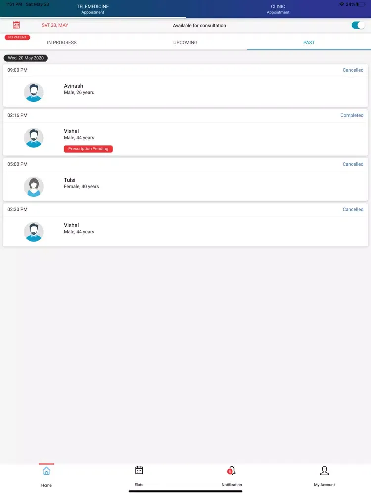 Digi Healthcare - Doctor app iPad  Screenshots