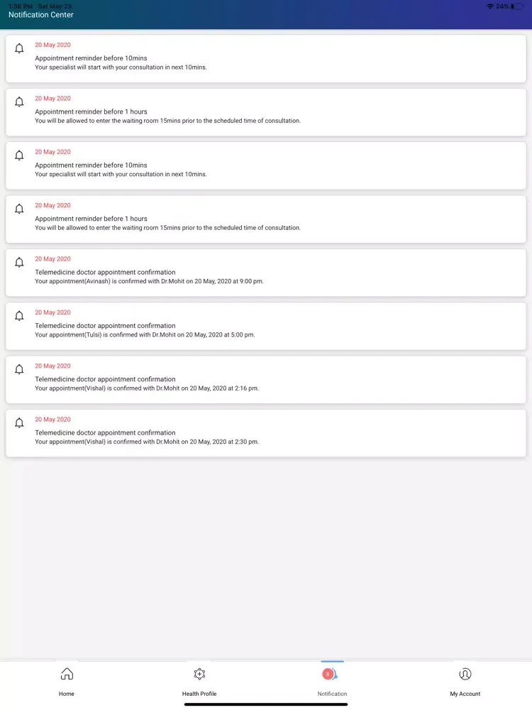 Digi Healthcare -Patient app iPad 应用截图