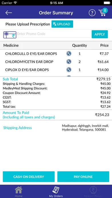 Ảnh chụp màn hình của MedleyMed