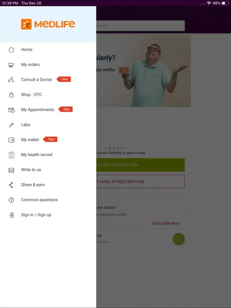 Medlife - Delivering Medicines iPad  স্ক্রিনশট