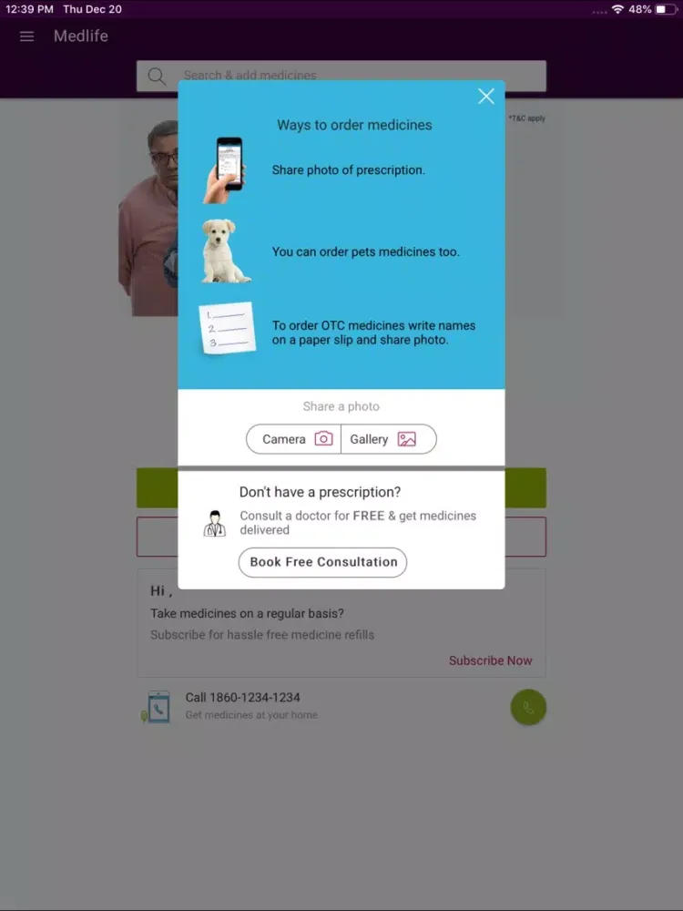 Medlife - Delivering Medicines iPad  স্ক্রিনশট