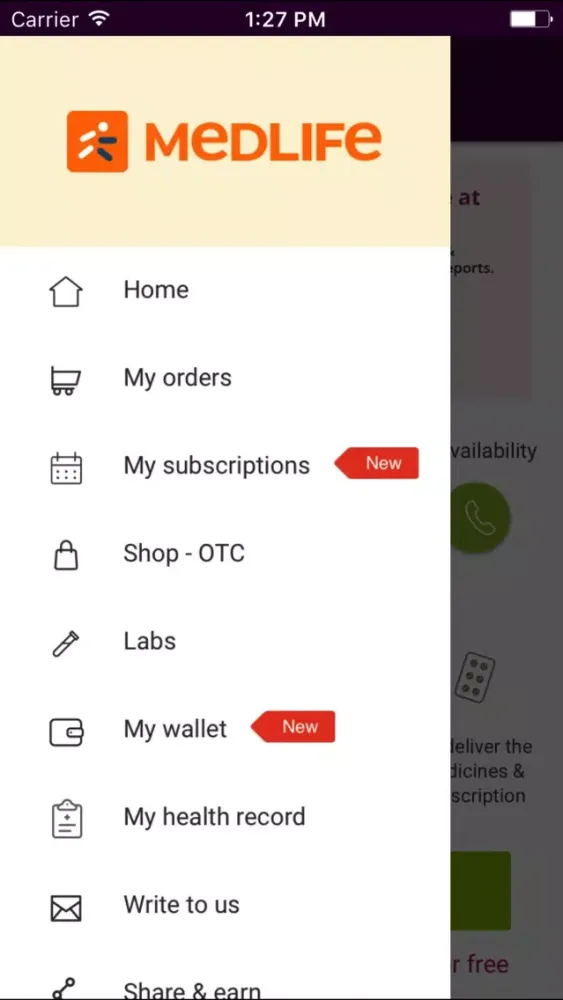 Medlife - Delivering Medicines স্ক্রিনশট