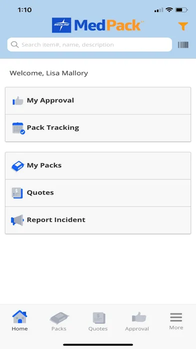 Captures d'écran de Medline MedPack