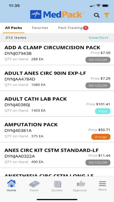 Captures d'écran de Medline MedPack