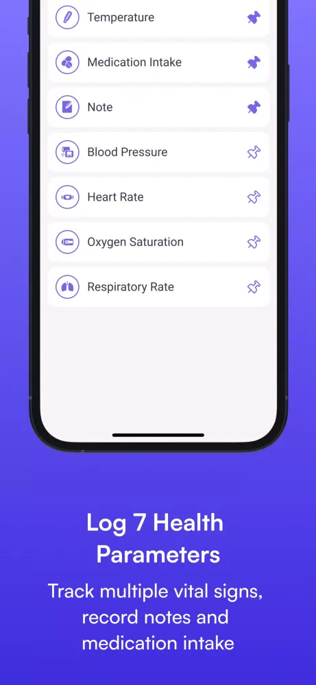 Body Temperature Tracking App Screenshots