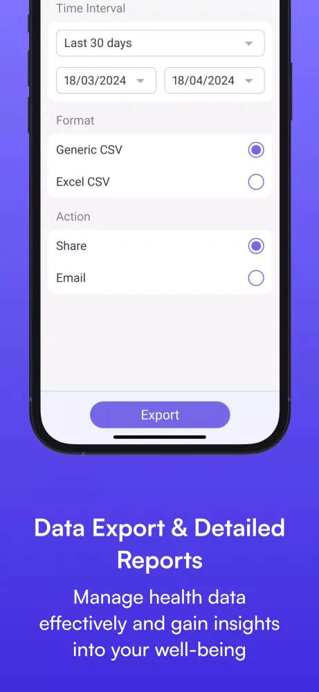 Body Temperature Tracking App Screenshots