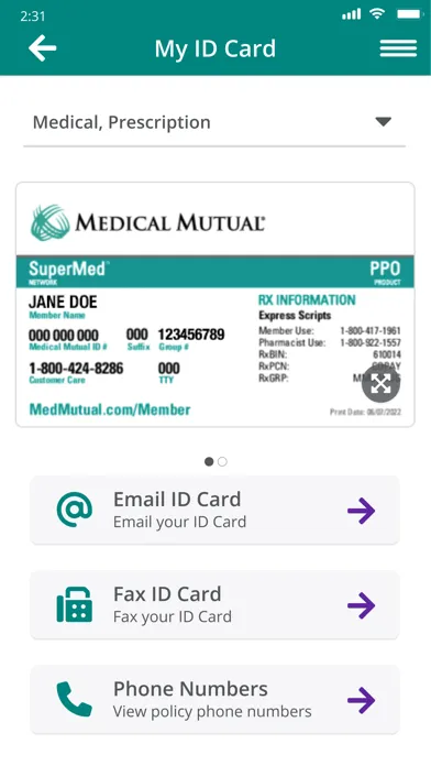 MedMutual Screenshots