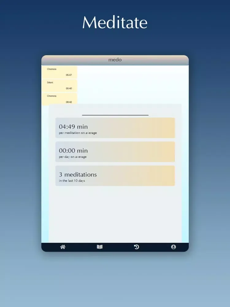 Medo: Meditation & Realization iPad  Screenshots