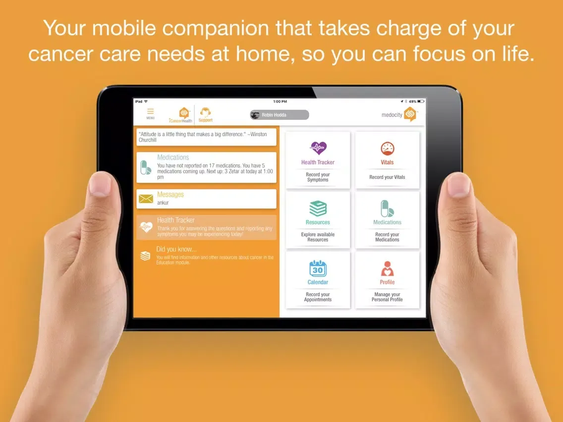 Captures d'écran de Medocity COPD Care - 360 degree Virtual Care at Home iPad 