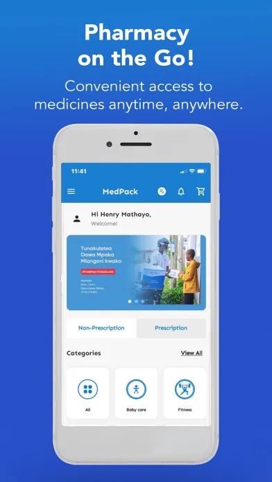 Zrzuty ekranu MedPack: Pharmacy Kiganjani