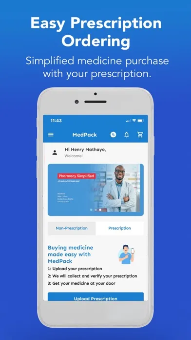Zrzuty ekranu MedPack: Pharmacy Kiganjani