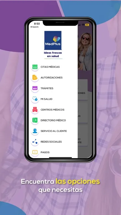 Capturas de pantalla de Medplus APP