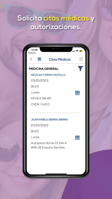 Capturas de pantalla de Medplus APP