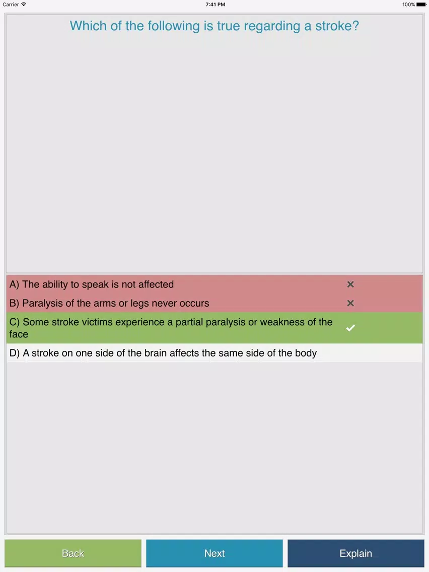 CNA Test Prep iPad  Screenshots