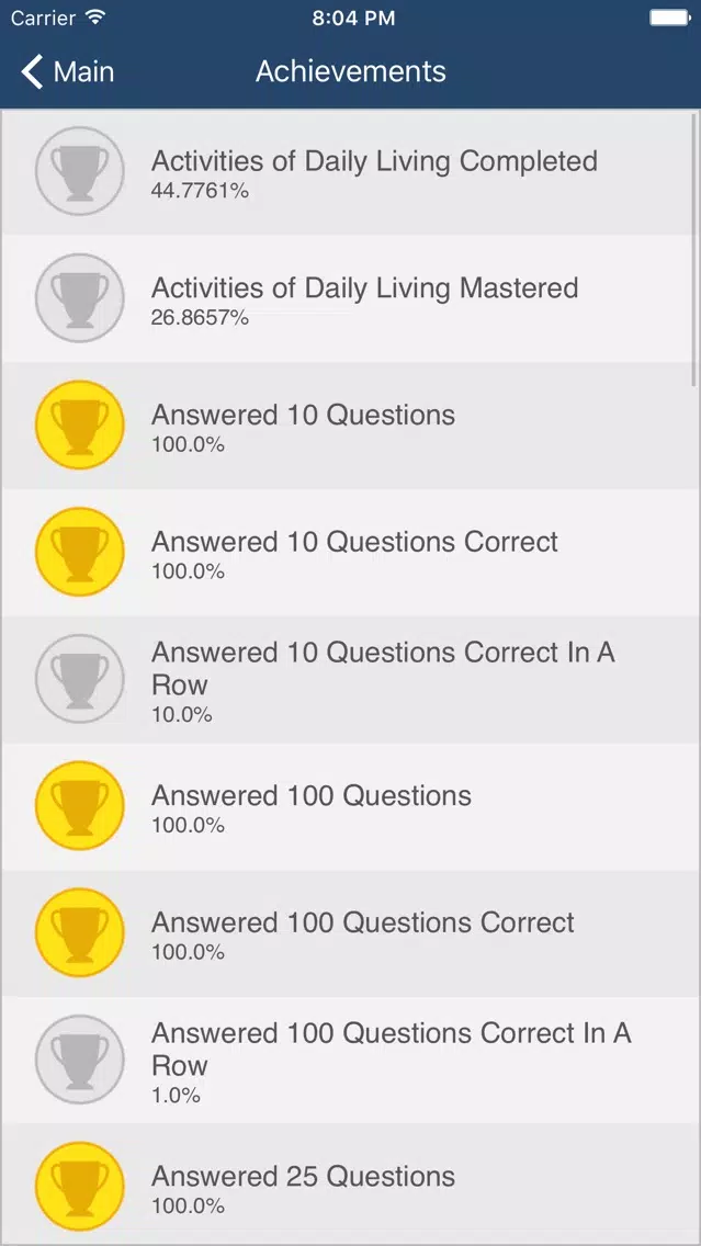 CNA Test Prep Screenshots