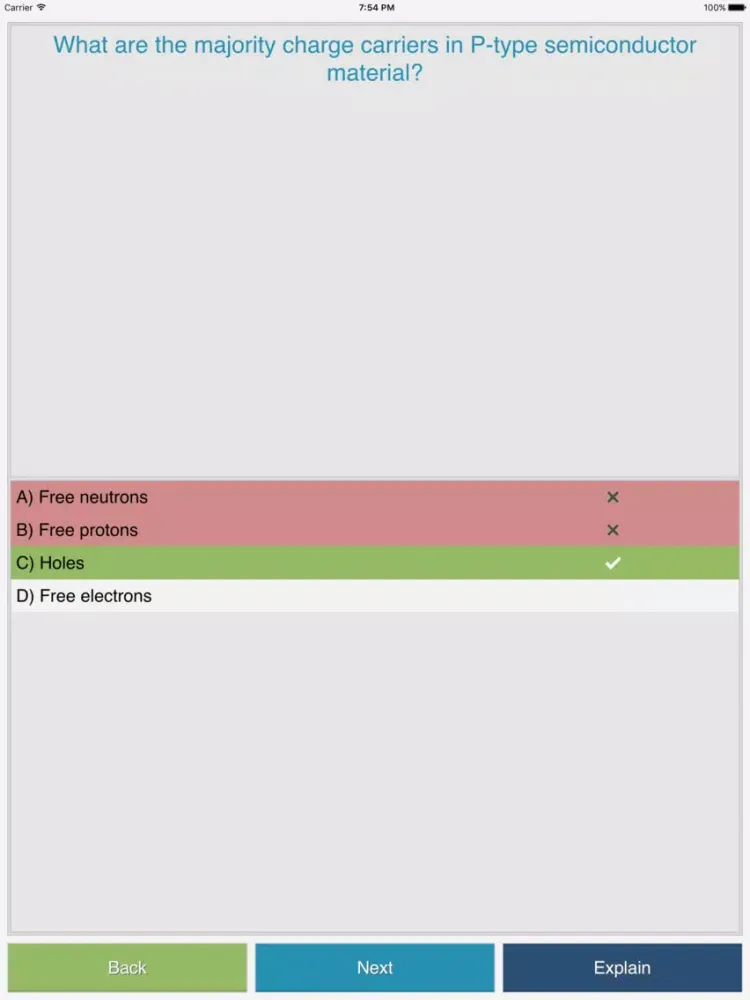 Tangkapan skrin Ham Radio Extra Test Prep iPad 
